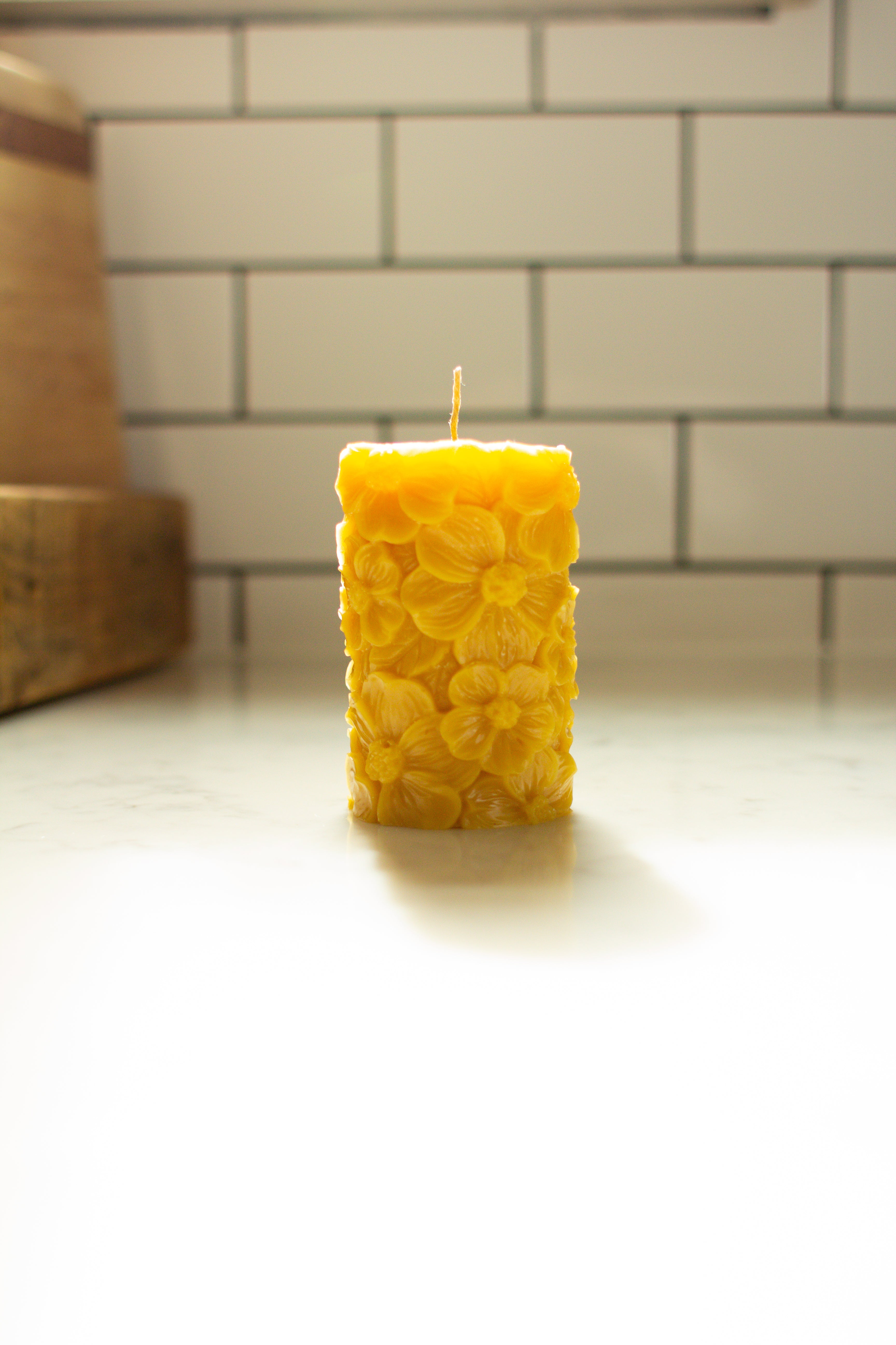 100% Pure Beeswax Pillar Candles