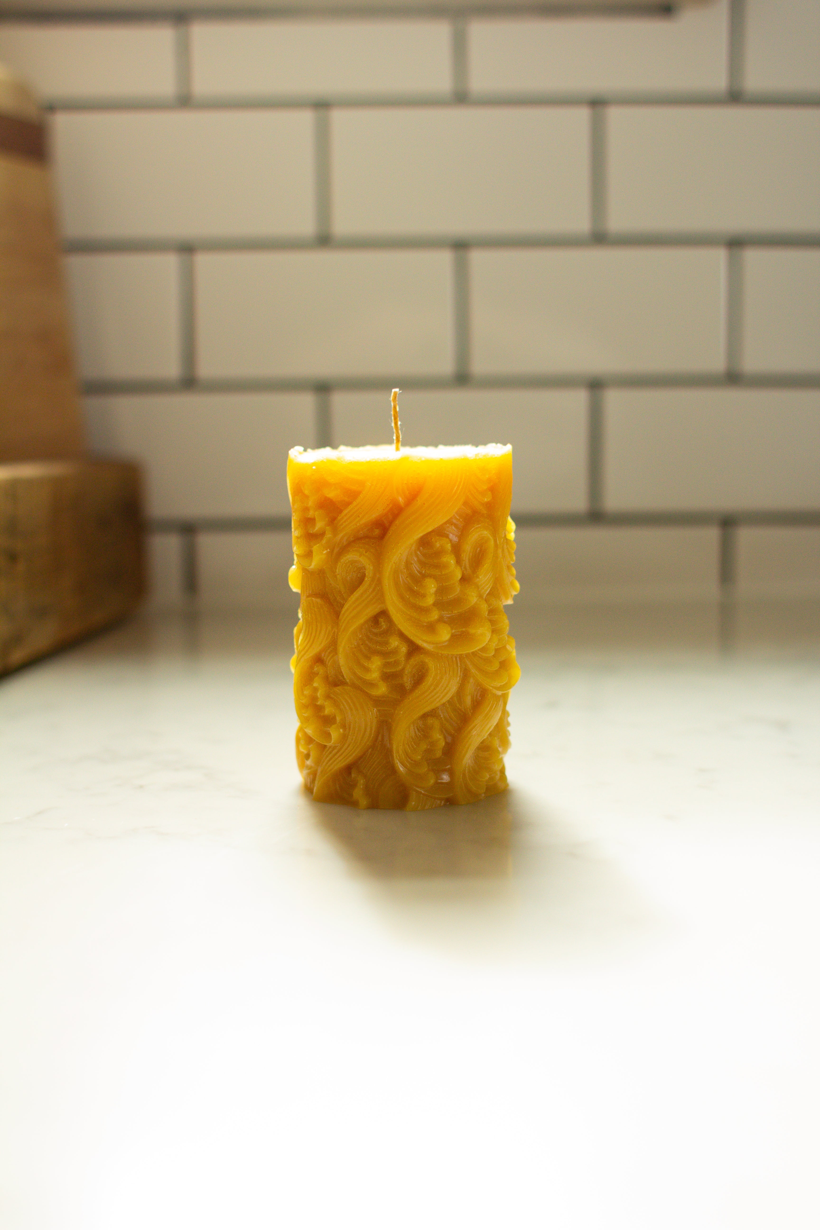 100% Pure Beeswax Pillar Candles