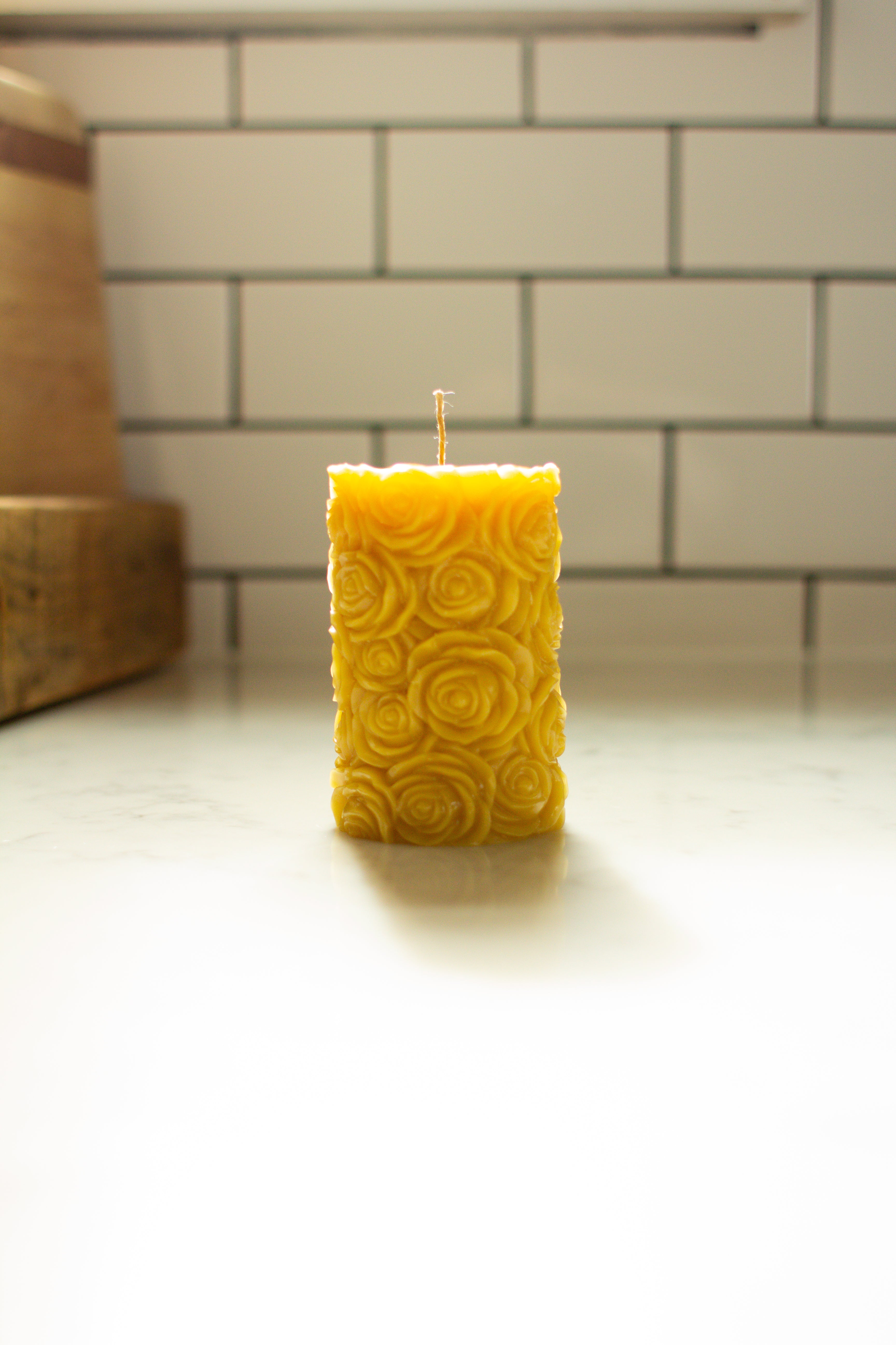 100% Pure Beeswax Pillar Candles