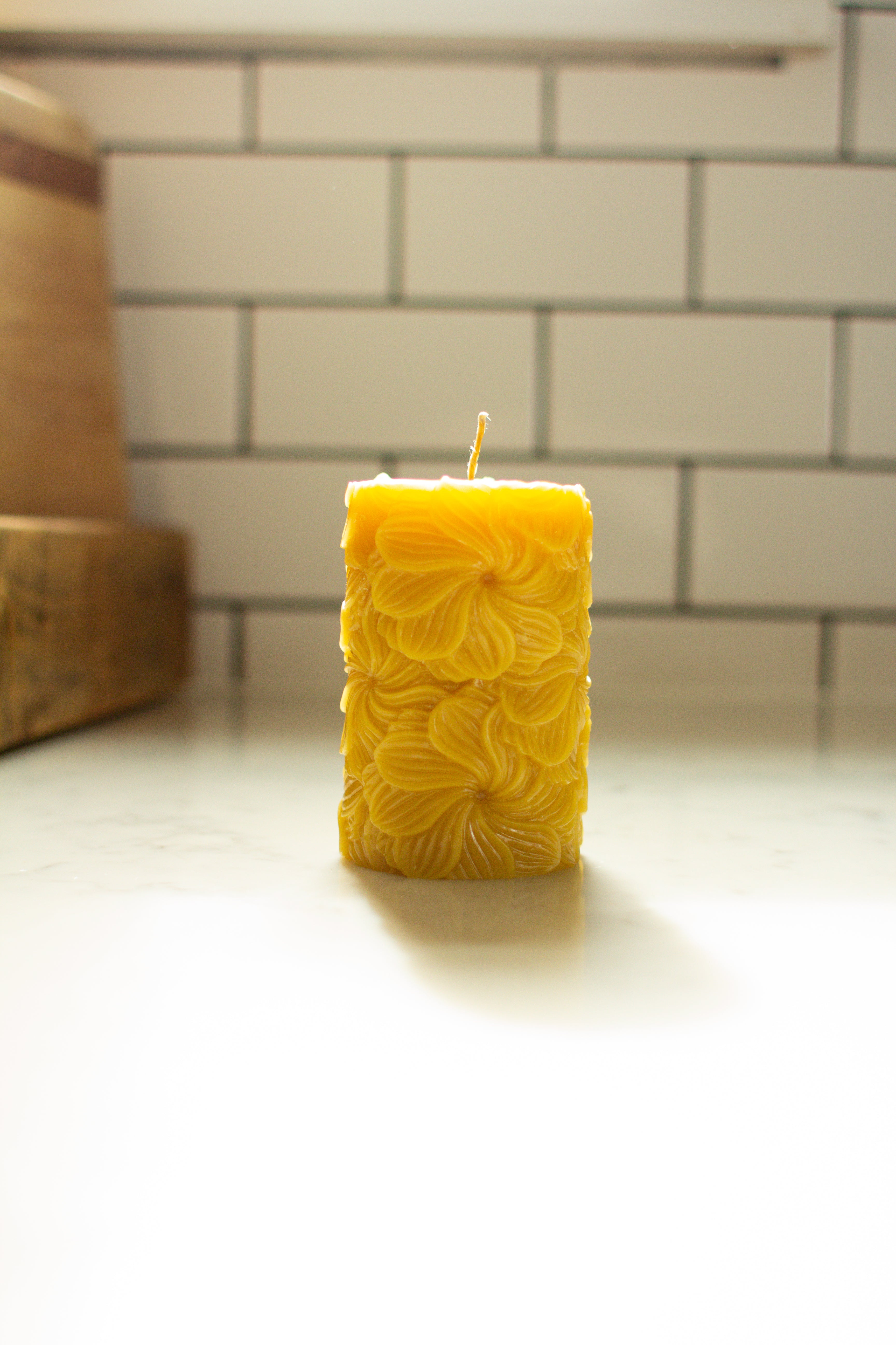100% Pure Beeswax Pillar Candles